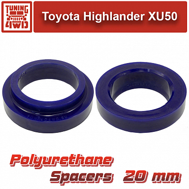Установка Проставки задних пружин Toyota XU50 20 мм Toyota Highlander