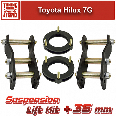 Установка Лифт комплект подвески Toyota Hilux 7 35 мм Toyota Hilux